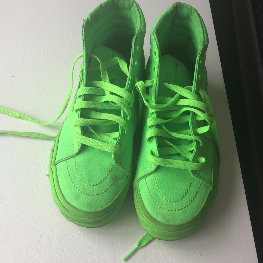 Neon green vans